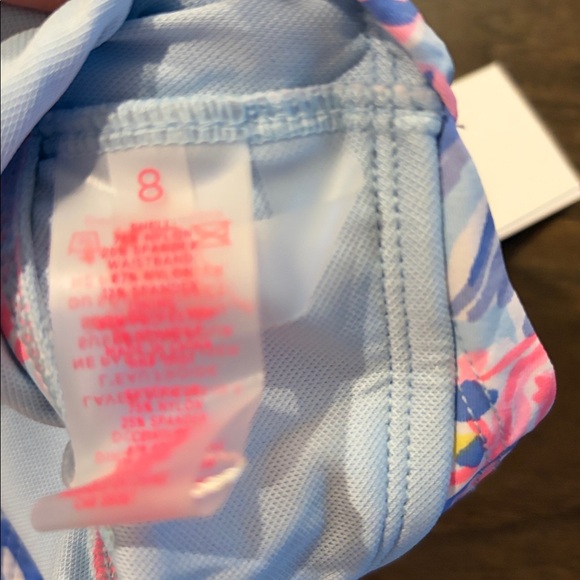New With Tags Lilly Pulitzer Peggy Tankini Top and Lagoon Hipster Bottom Sz 8 - Picture 8 of 9